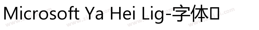 Microsoft Ya Hei Lig字体转换